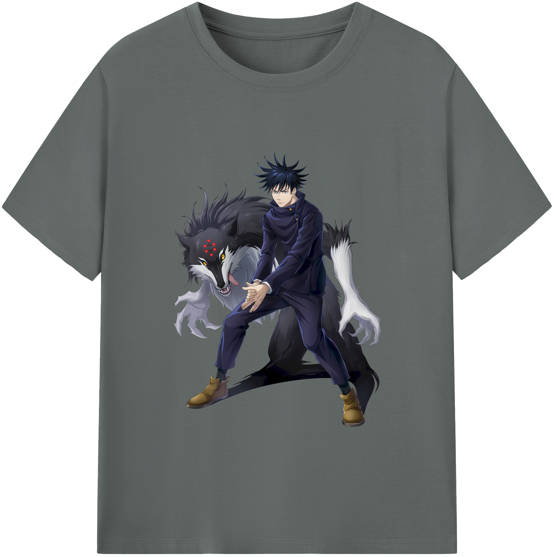 （画像用） 呪術廻戦 Jujutsu Kaisen 綿100％ メンズ半袖Tシャツ｜肌触りやわらか＆通気性
